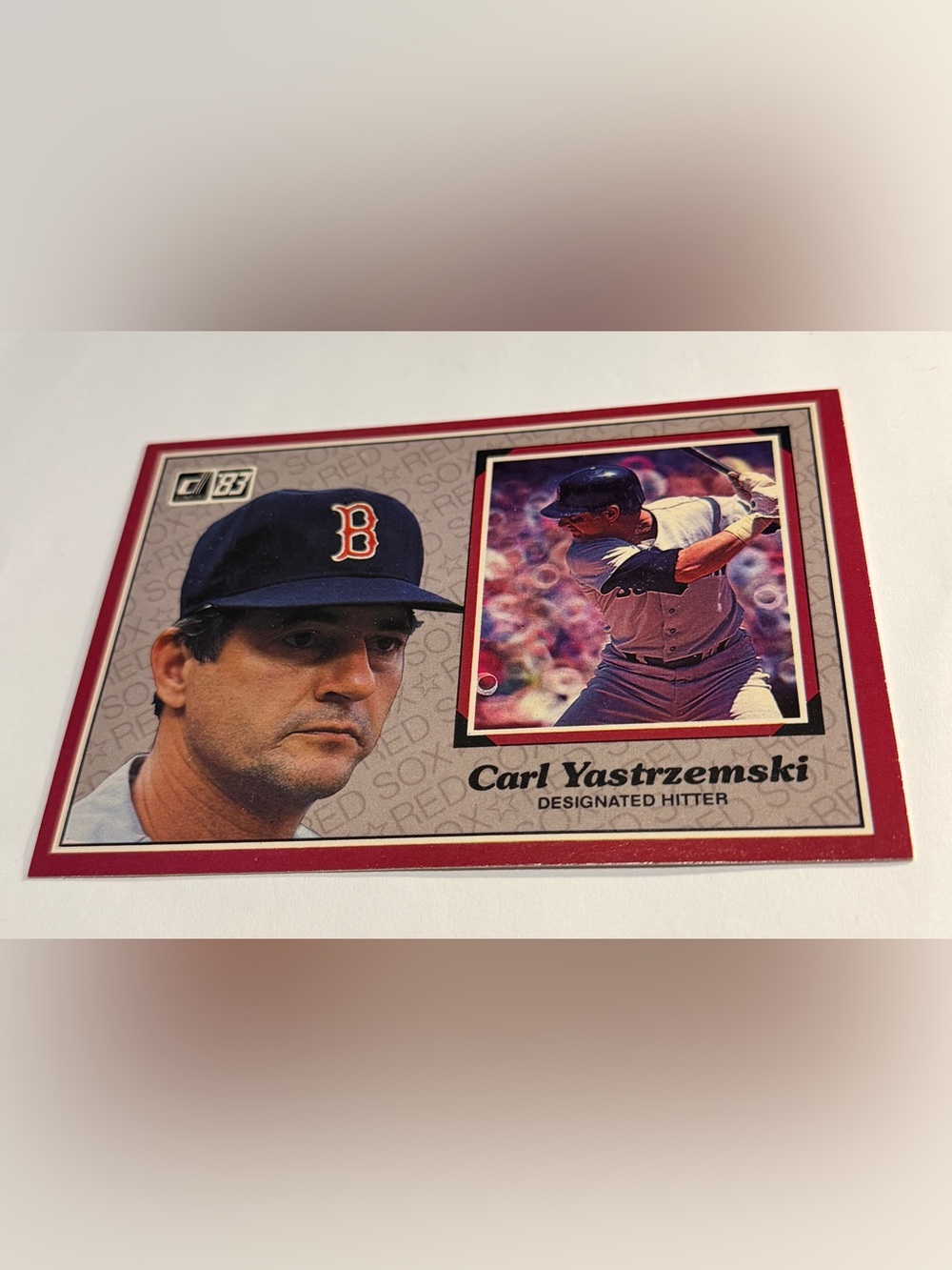 Carl Yastrzemski Baseball Trading Card - Red Border